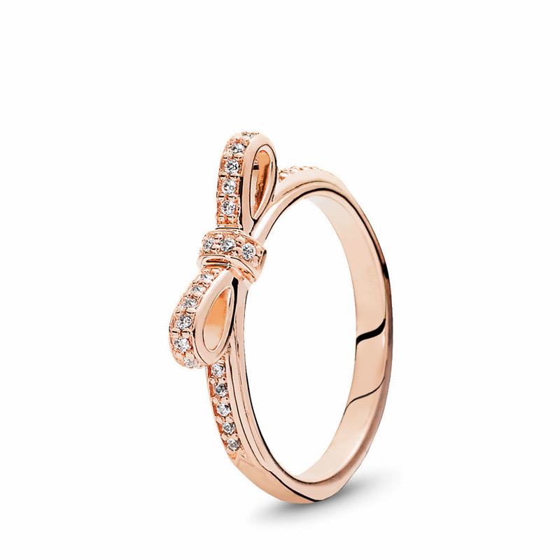 Pandora Rose™ Sparkling Bow Stackable Ring Egypt KB5908234